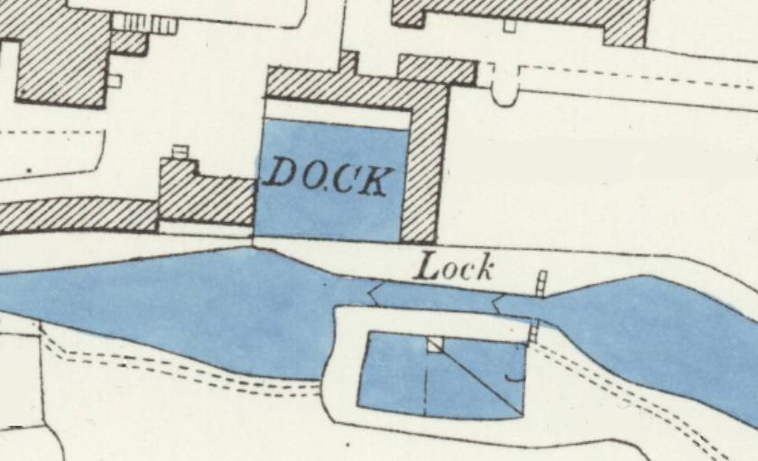 plan of Asylum Dock Hanwell Plan of dock layout