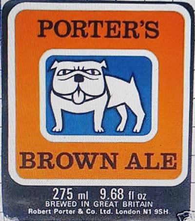 Orange beer mat Porter and Co